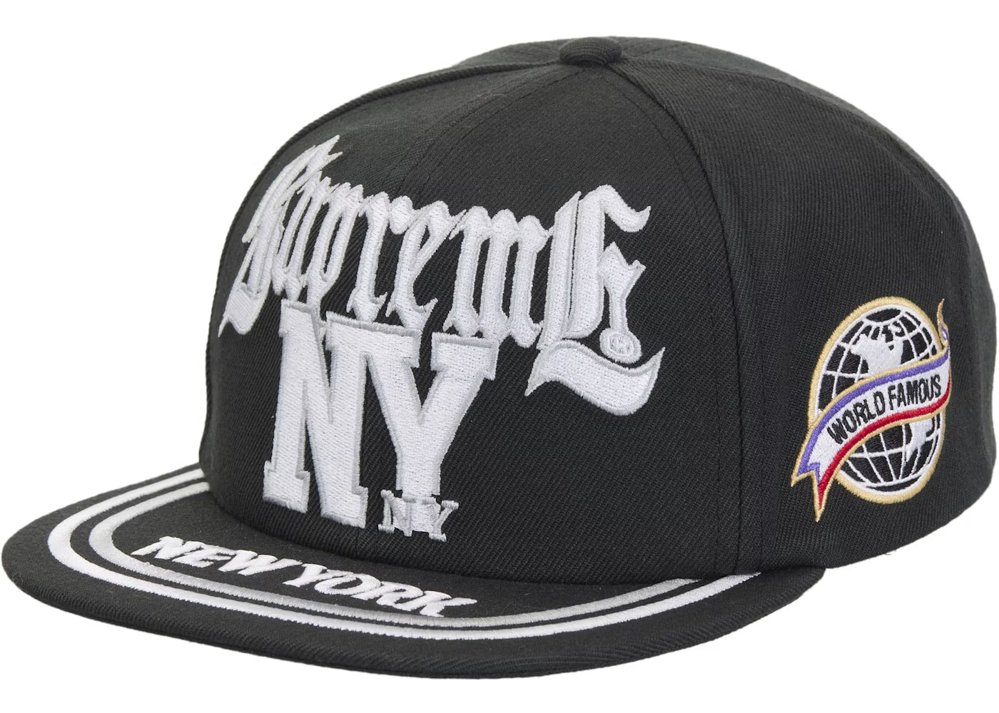 Supreme New York 6-Panel Black Snapback