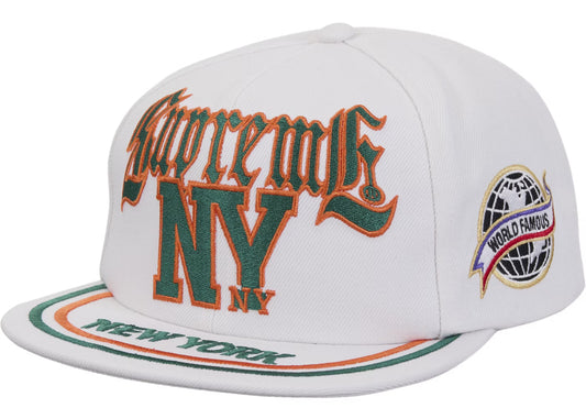 Supreme New York 6-Panel White Snapback