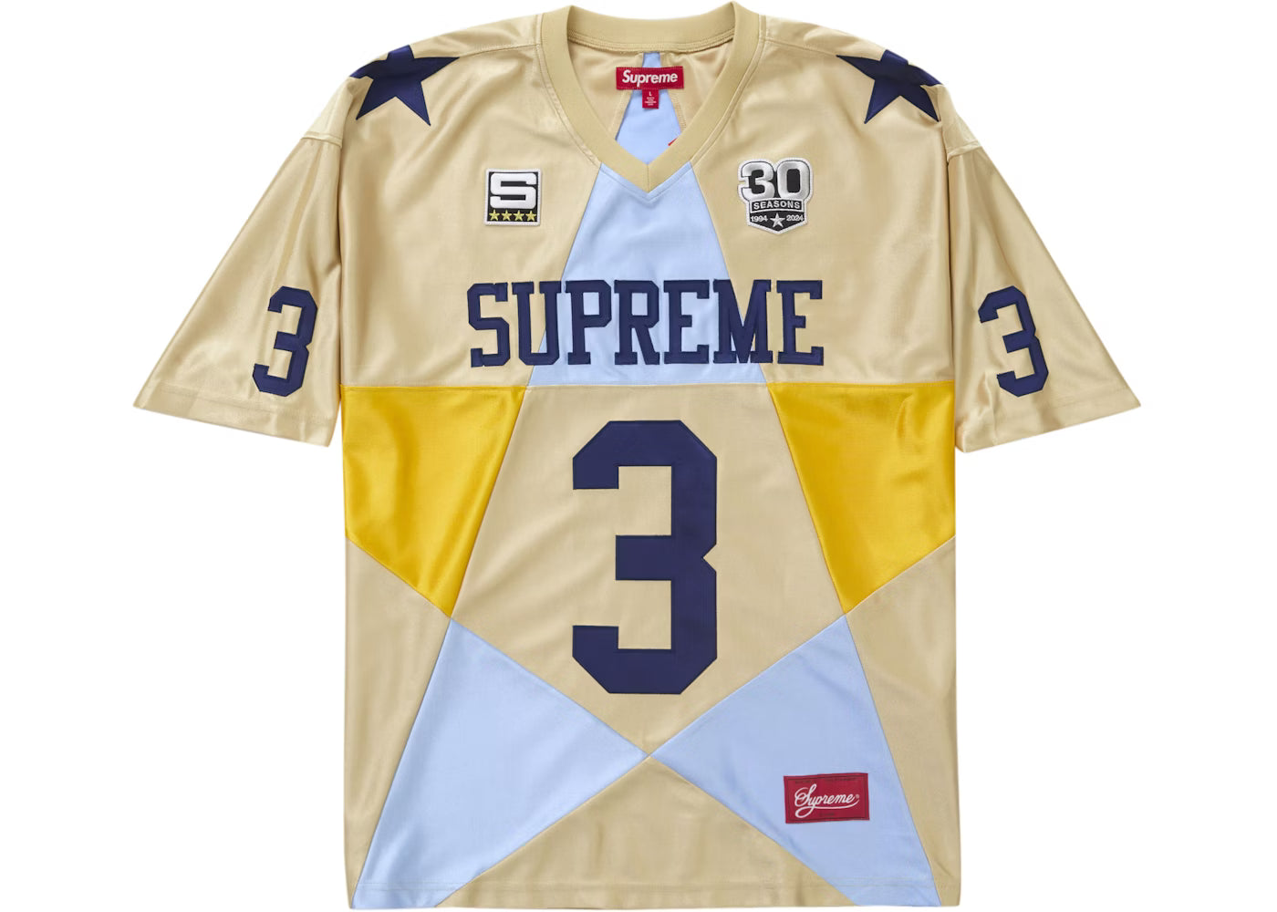 Supreme "Star Football Jersey" Gold