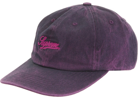 Supreme "Washed Twill" 6-Panel Hat Purple