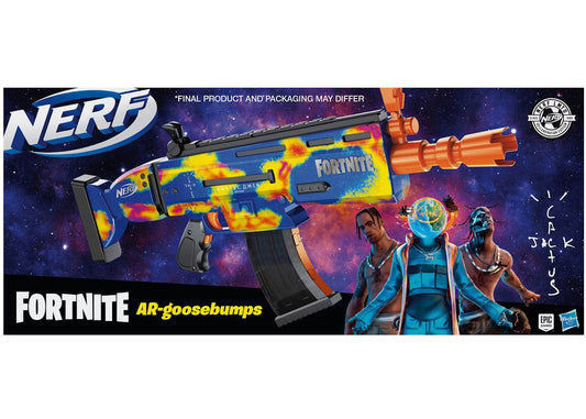 NERF Travis Scott Cactus Jack Fortnite AR-Goosebumps Nerf Elite Dart Blaster