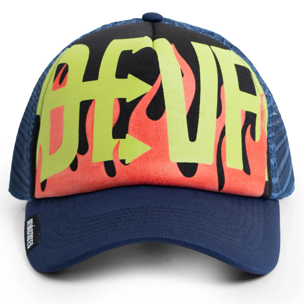 Devá States "Danse" Blue Tracker Hat