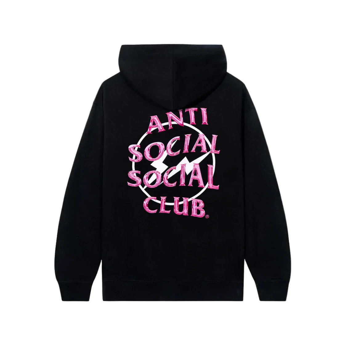 Anti Social Social Club x Fragment "Precious Pink Petals" Black Hoodie