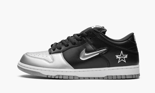 Nike SB Dunk Low x Supreme "Jewel Swoosh Silver"