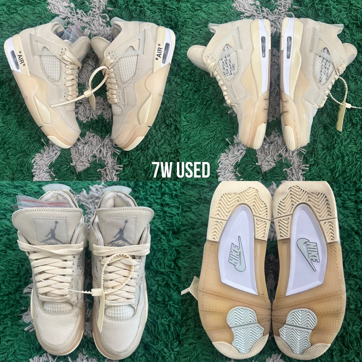 Air Jordan 4 Retro x Off White “Sail” WMNS
