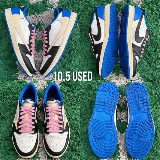 Air Jordan 1 Low OG x Travis Scott x Fragment “Military Blue” USED
