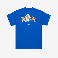 Felt x Doraemon "Work Logo" Blue Tee