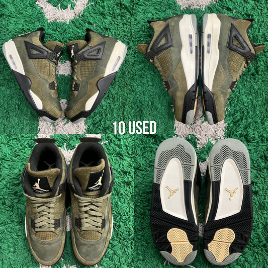 Air Jordan 4 Retro "Craft Olive" USED