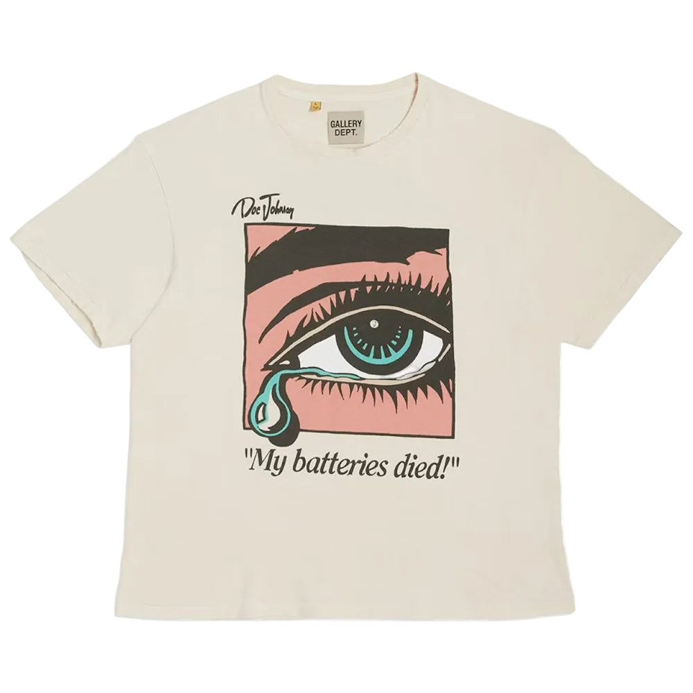 Gallery Dept. 'Dead Batteries' Antique White Tee