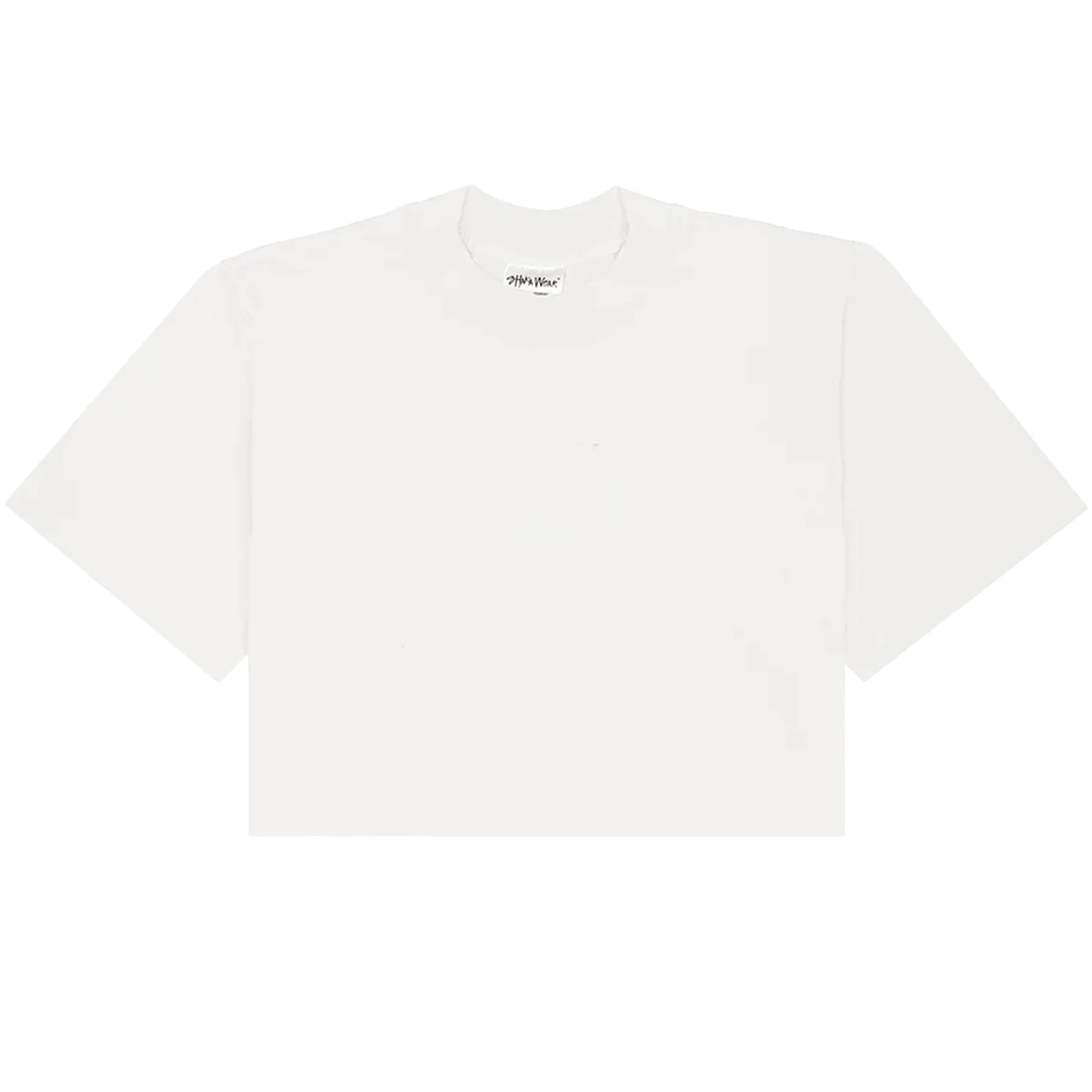 Sole Garden White Heavier Blank CROP T-Shirt