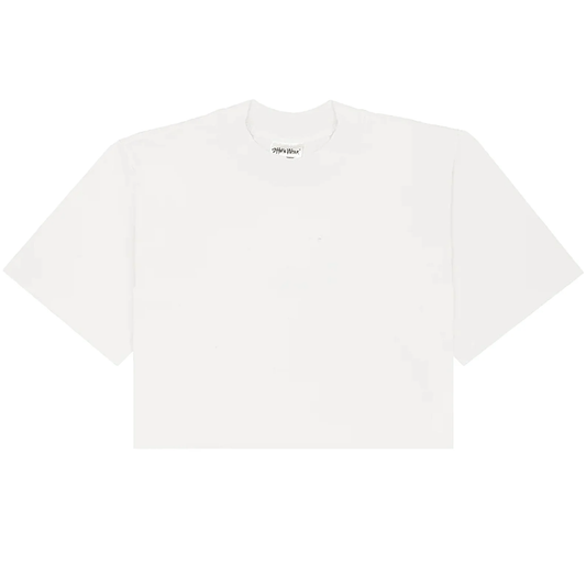 Sole Garden White Heavier Blank CROP T-Shirt