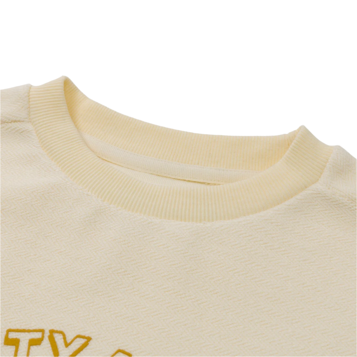 Honor The Gift "Association" Cream White Herringbone Crew Tee