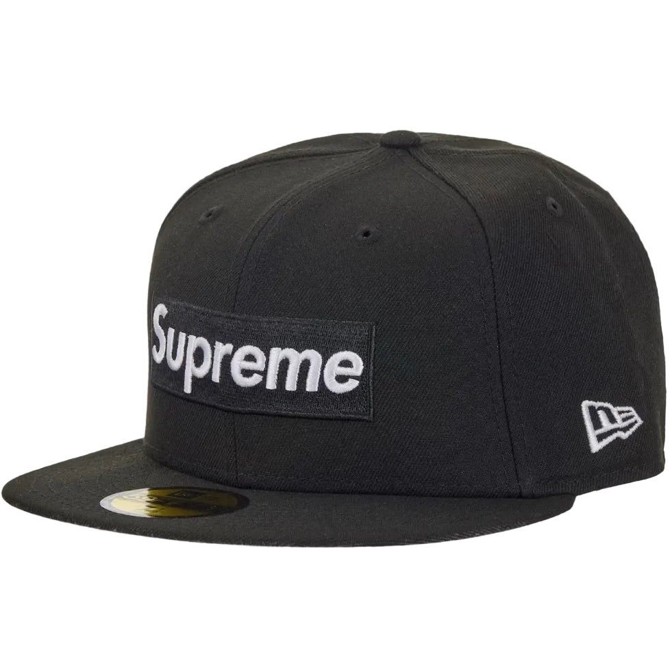 Supreme x New Era 'Rings Box Logo'  59Fifty Black Fitted Hat