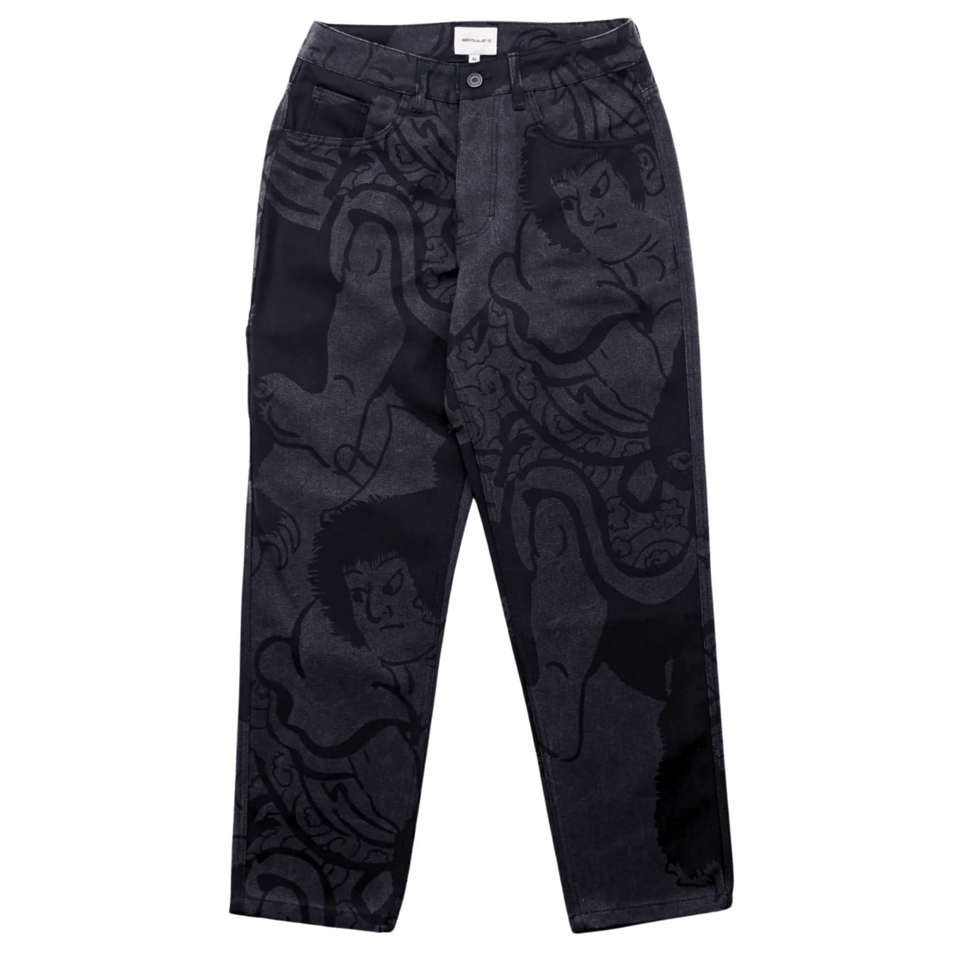 Individualist “Kintaro Print” Black Carpenter Pant