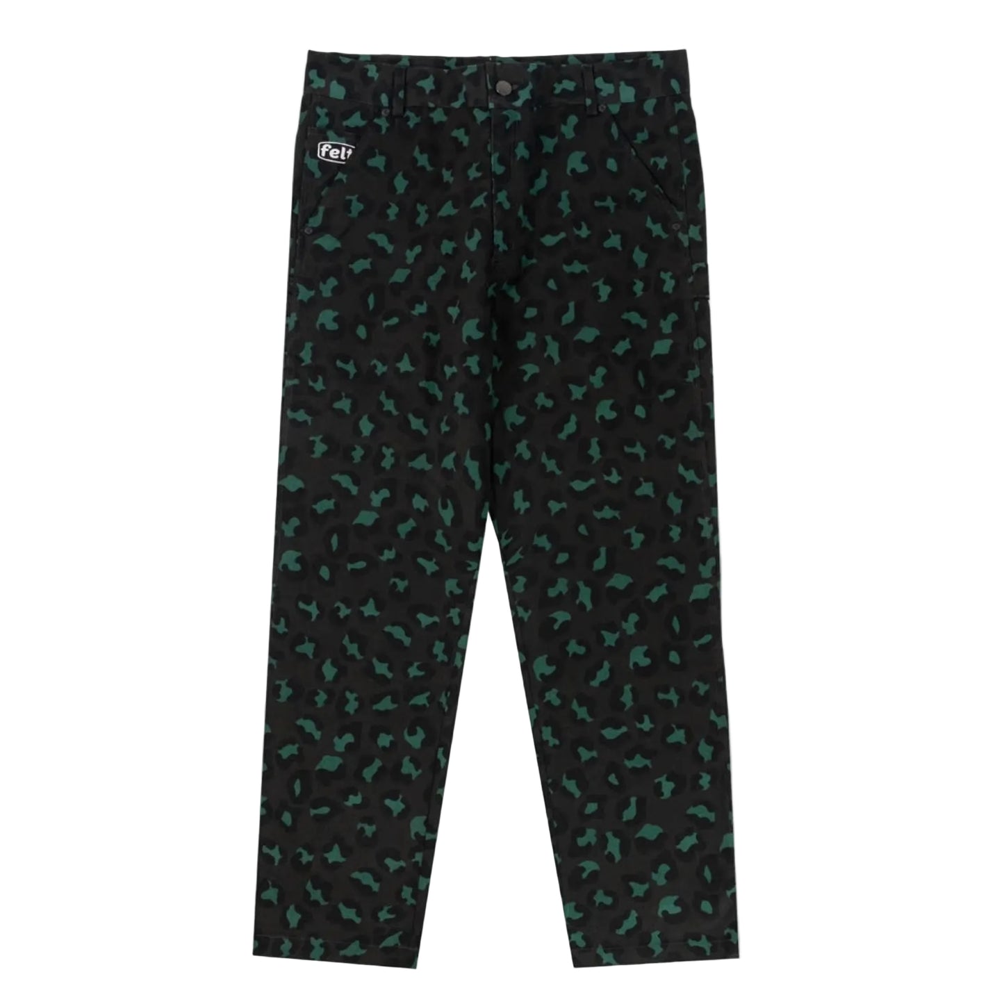 Felt "Dark Leopard Garden" Pants