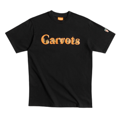 Carrots by Anwar Carrots "Wordmark Dried Wheat" Black T-Shirt