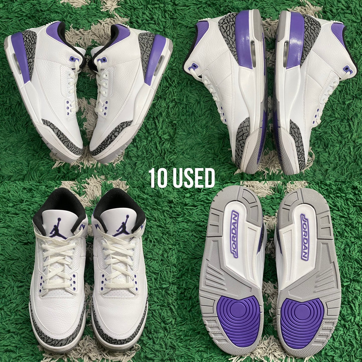Air Jordan 3 Retro “Dark Iris” USED