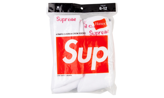 Supreme/Hanes Socks (4 Pack)