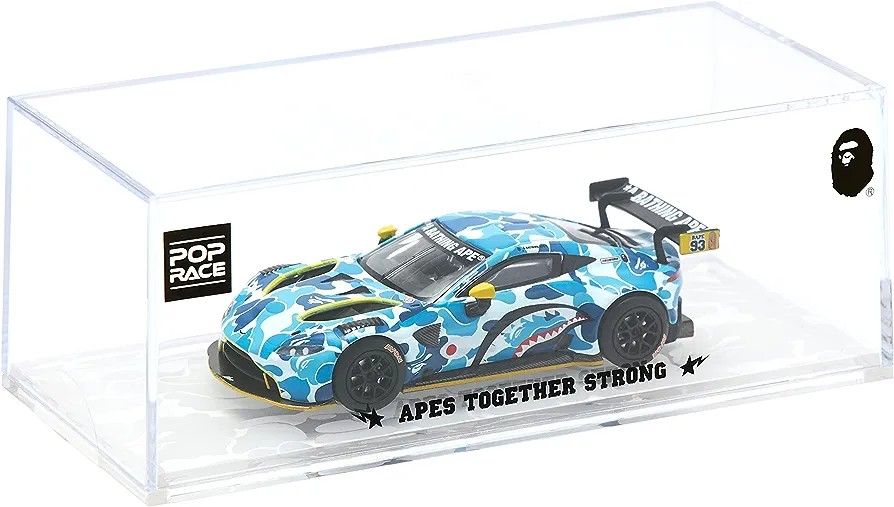 BAPE x POPRACE "Aston Martin GT3" Blue Camo Car