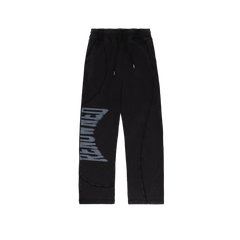 Renowned "Lucid Arch Logo" Black Sweatpants