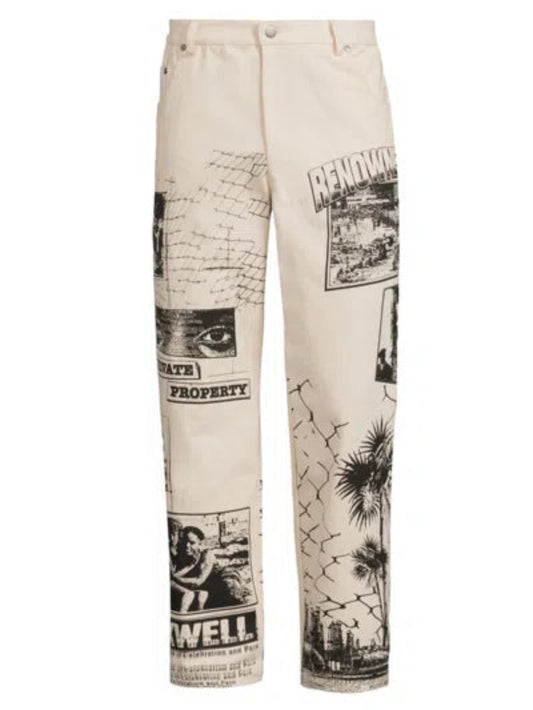 Renowned "All Seeing" Off White Pants