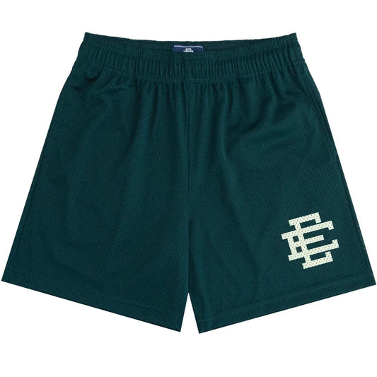 Eric Emanuel 'EE Basic/Core' Green/Off White Shorts
