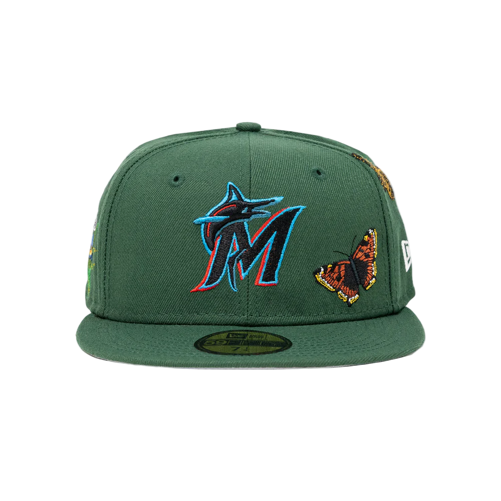 FELT x New Era "Miami Marlins" Green Fitted