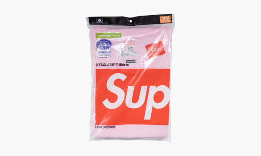 Supreme/Hanes Tees (2pk)- Pink