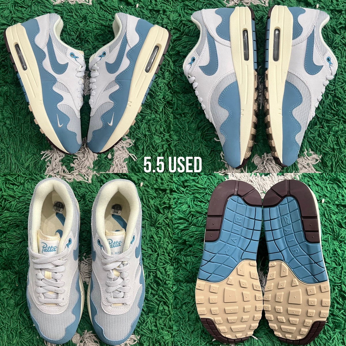 Nike Air Max 1 x Patta “Waves Noise Aqua” USED