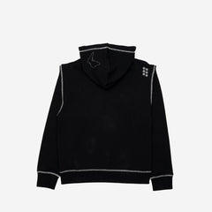 FELT "Contrast Stitched" Black Zipper Hoodie