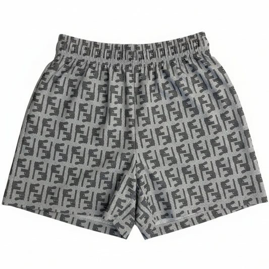 Bravest Studios "Gun Monogram" Grey Mesh Shorts