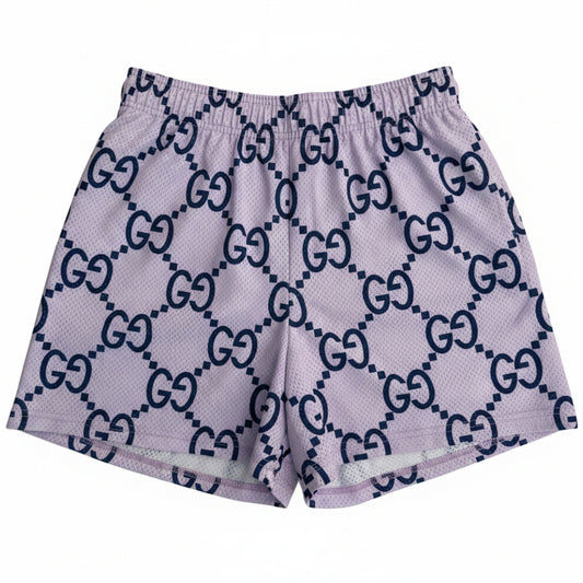 Bravest Studios "GG Monogram" Purple Mesh Shorts