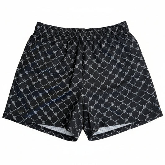 Bravest Studios "NY Monogram" Black Mesh Shorts