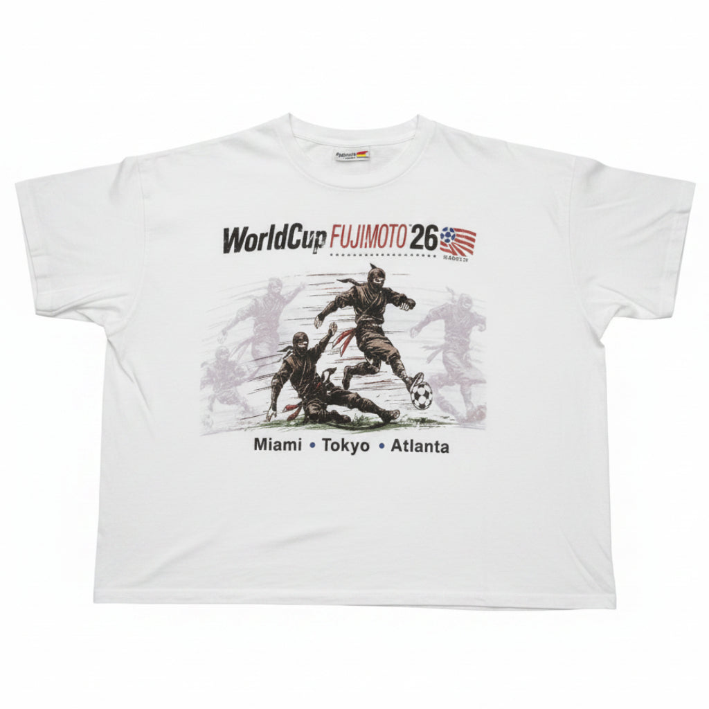 Fujimoto World Cup 26' 'Ninja Slide' White Tee