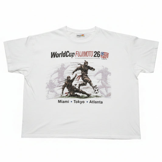 Fujimoto World Cup 26' 'Ninja Slide' White Tee