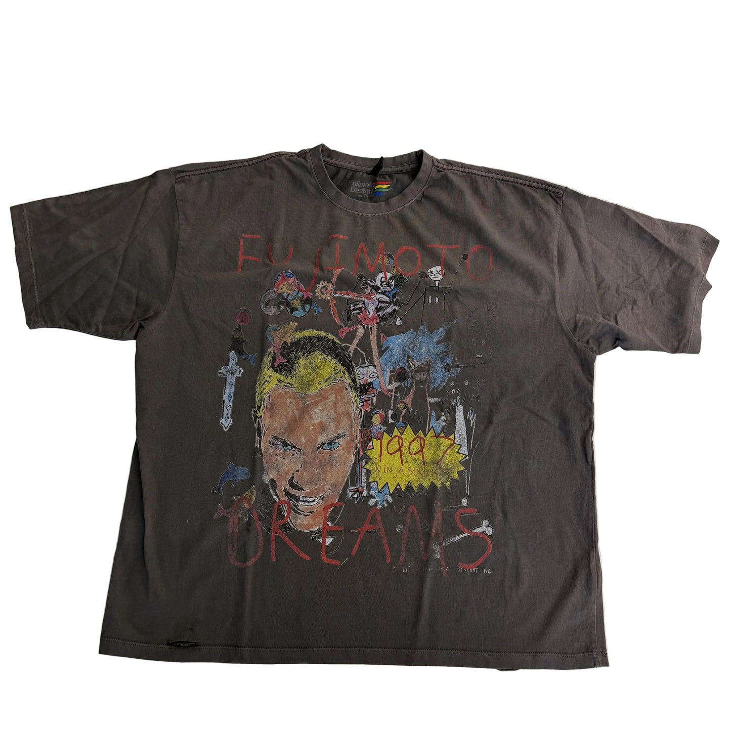 Fujimoto 'Dreams' Brown Tee