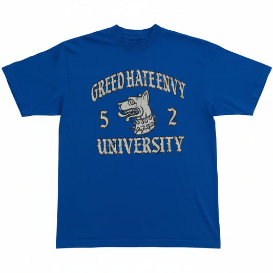 GHE 'University' Blue Tee