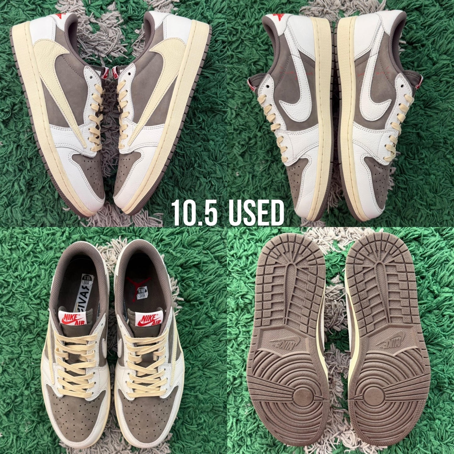 Air Jordan 1 Low OG x Travis Scott "Reverse Mocha" USED