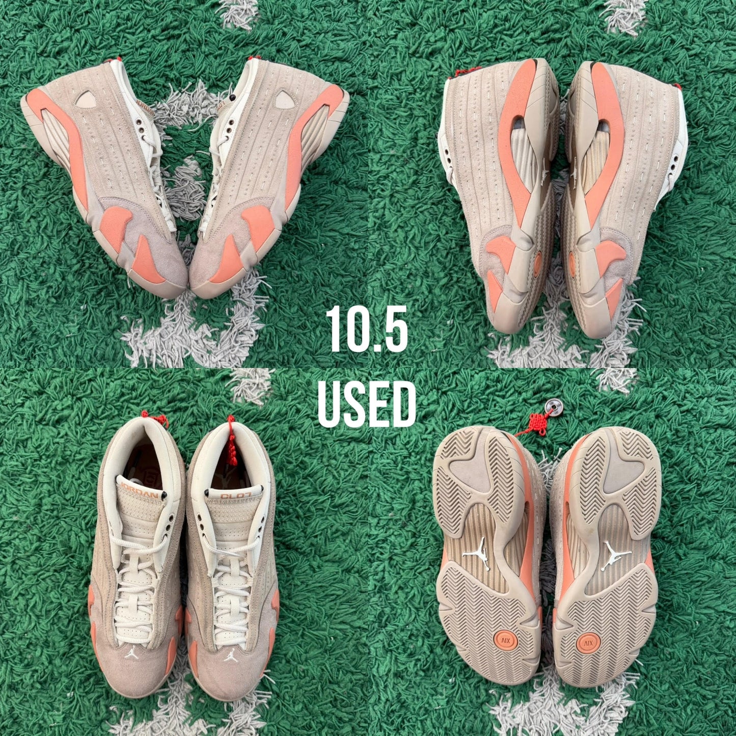 Jordan 14 Retro Low x CLOT 'Terra Blush' USED
