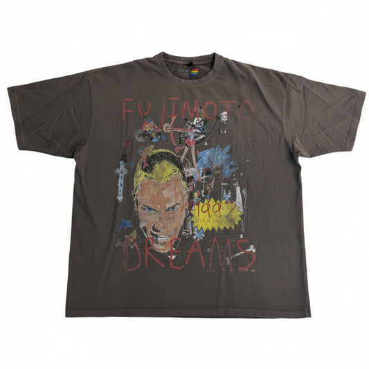 Fujimoto 'Dreams' Brown Tee