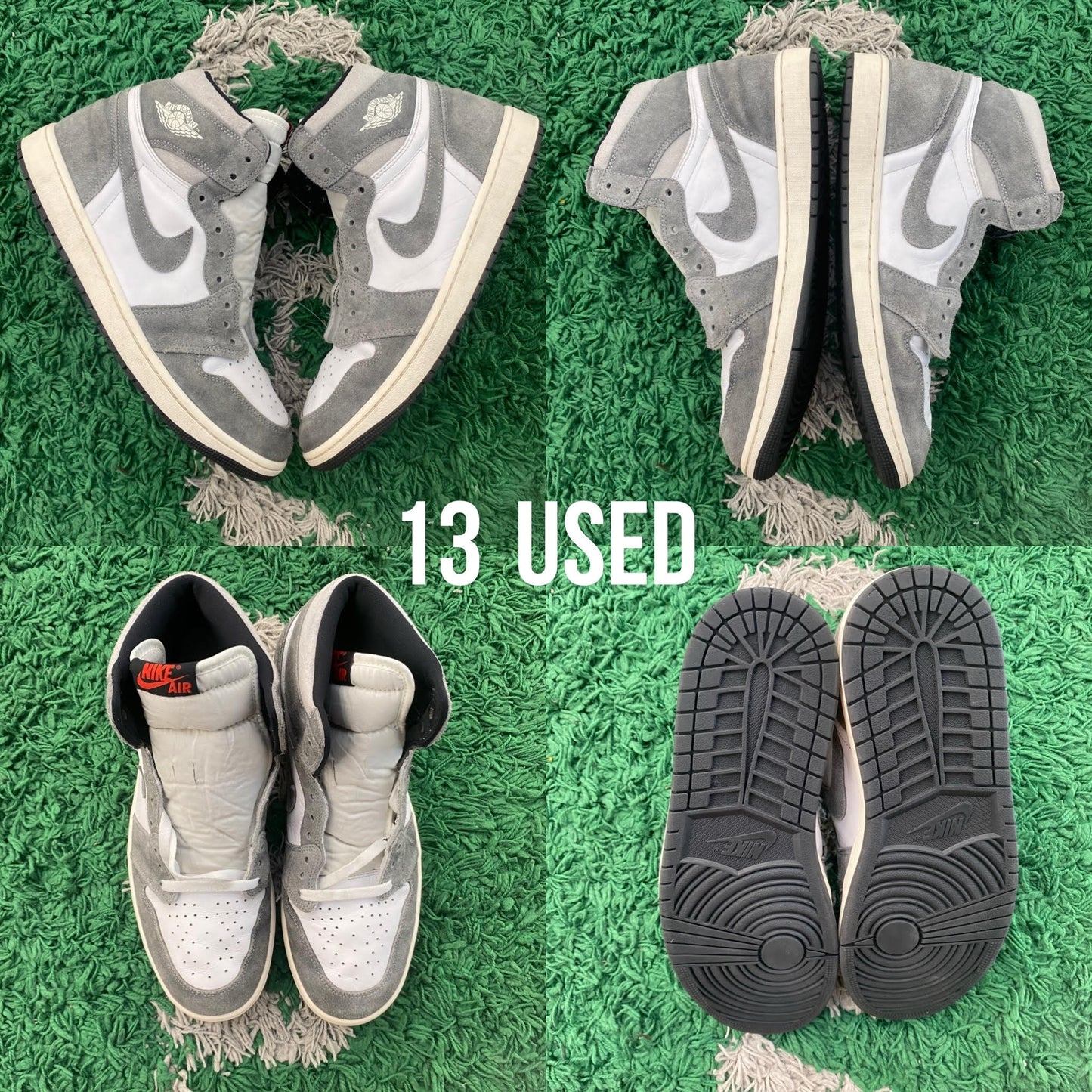 Jordan 1 Retro High OG "Washed Black" USED