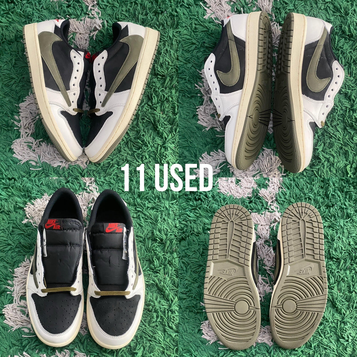 Air Jordan 1 Low OG x Travis Scott "Olive” WMNS USED