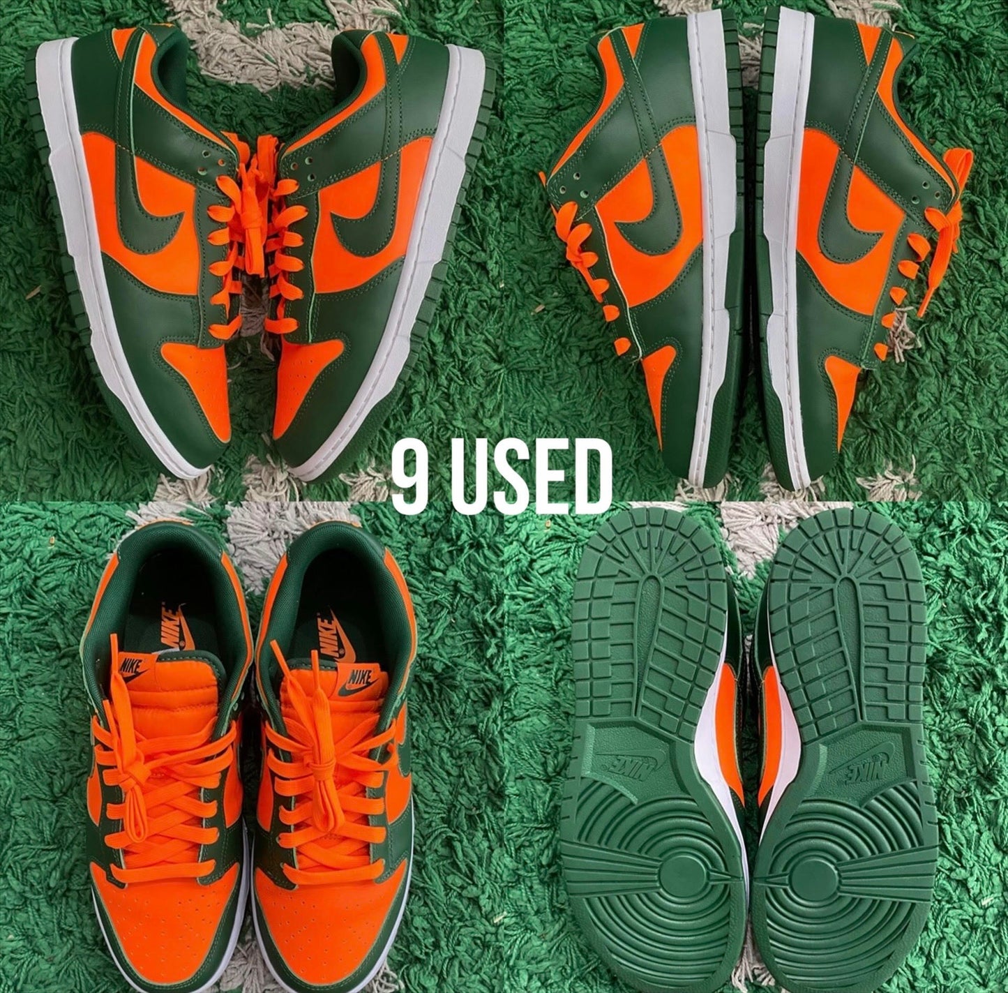 Nike Dunk Low "University of Miami" USED