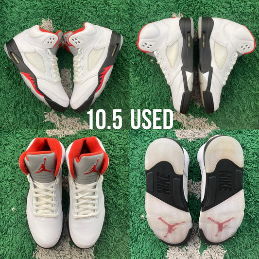 Air Jordan 5 Retro "Fire Red Silver Tongue Nike Air 2020" USED