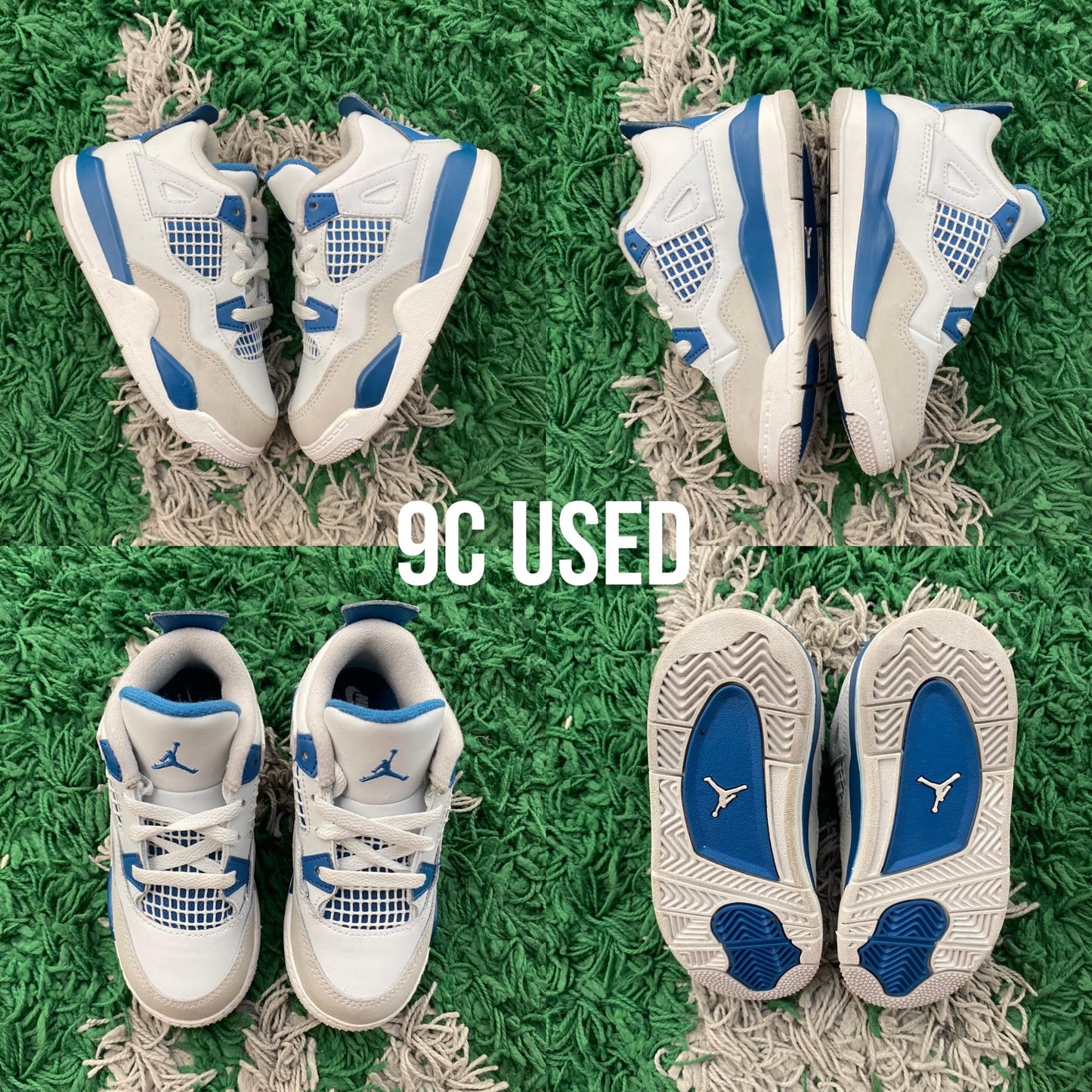 Air Jordan 4 Retro Nike Air "Military Blue" 2024 USED