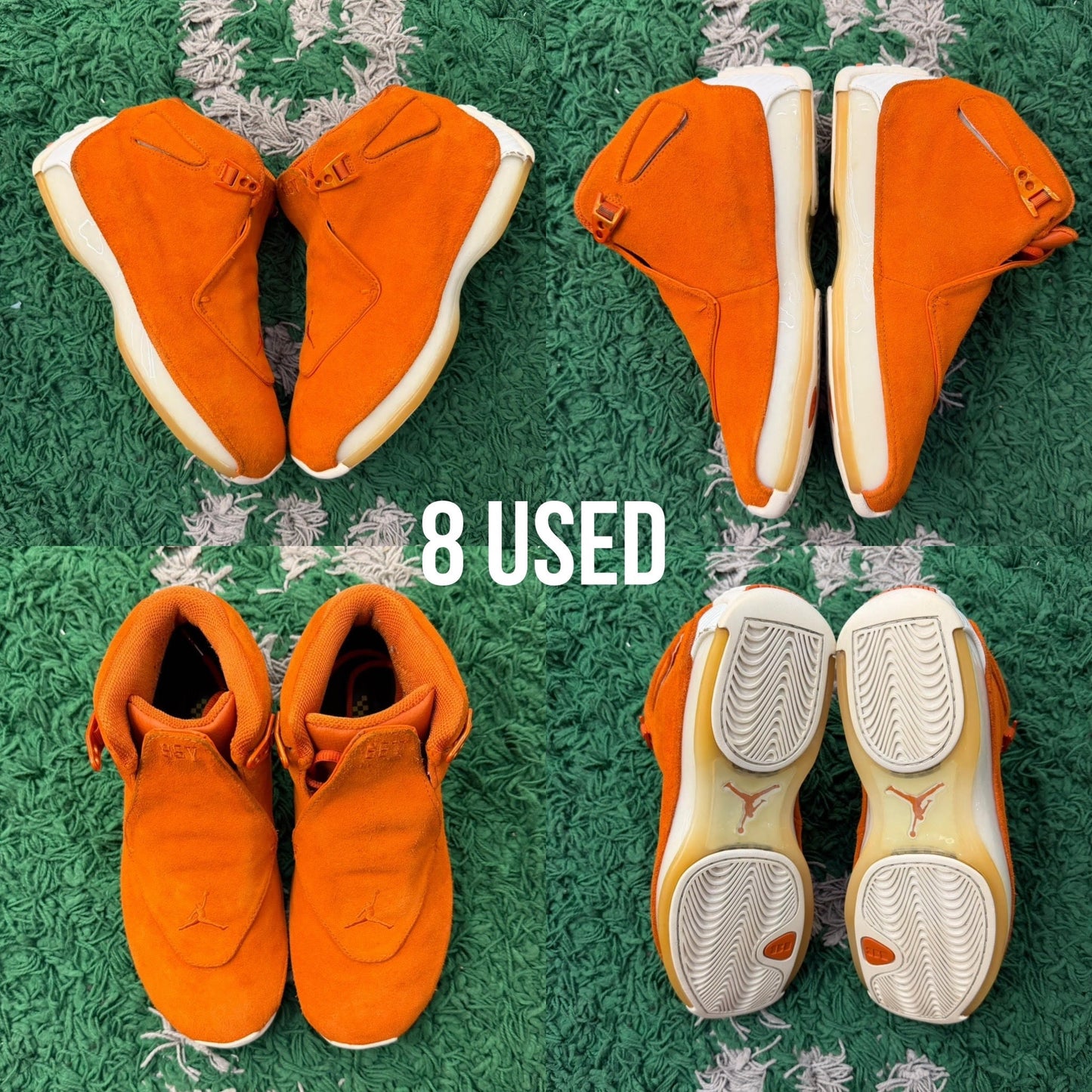 Jordan 18 Retro "Campfire Orange" USED