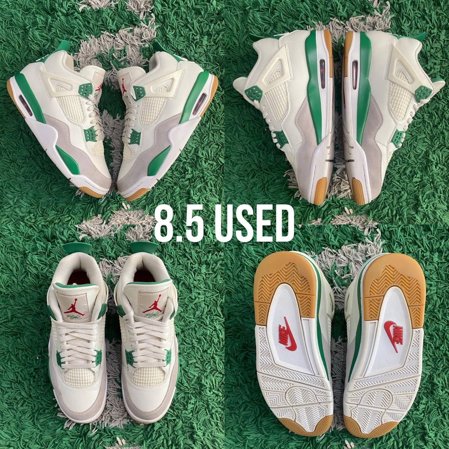Air Jordan 4 Retro SB "Pine Green" USED