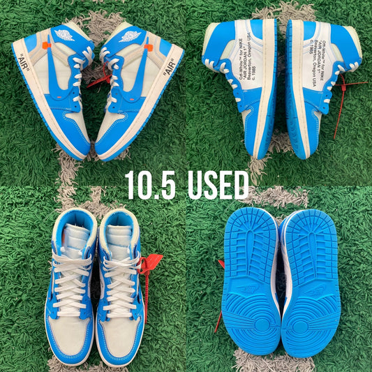 Jordan 1 Retro High Off-White University Blue USED