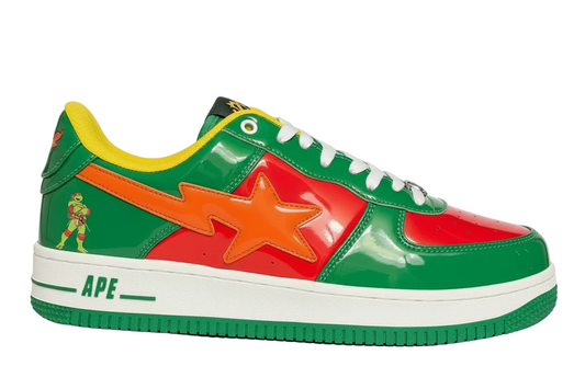 FUJIMOTO Design Bapesta “Raphael Red Ninja Turtles”