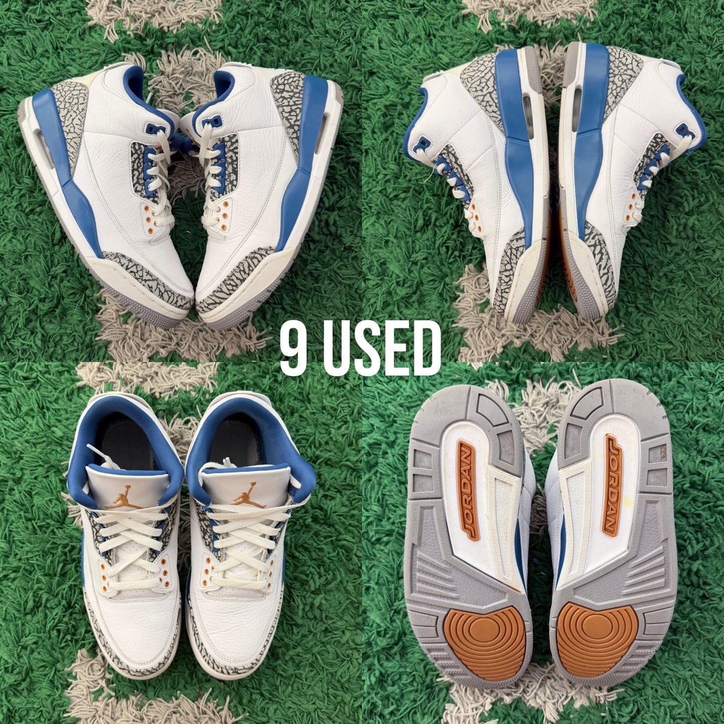 Air Jordan 3 Retro "Wizards" USED